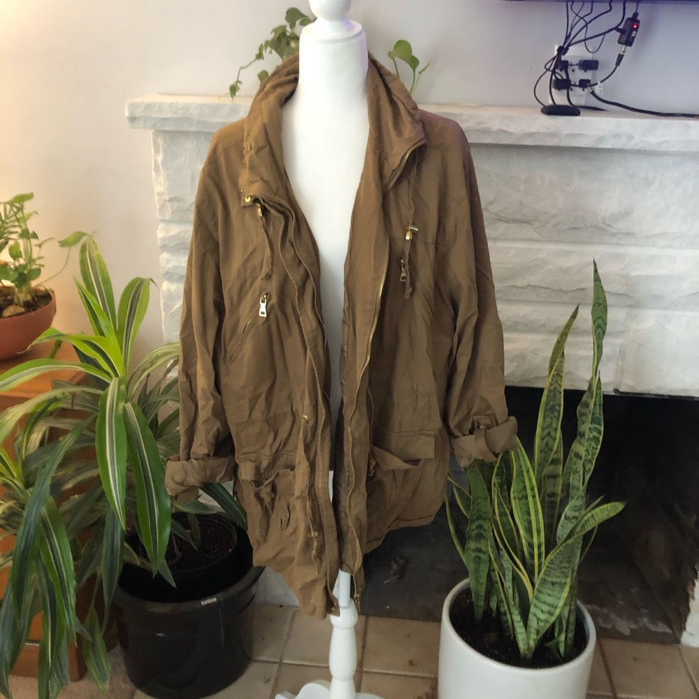Light brown 3x utility jacket